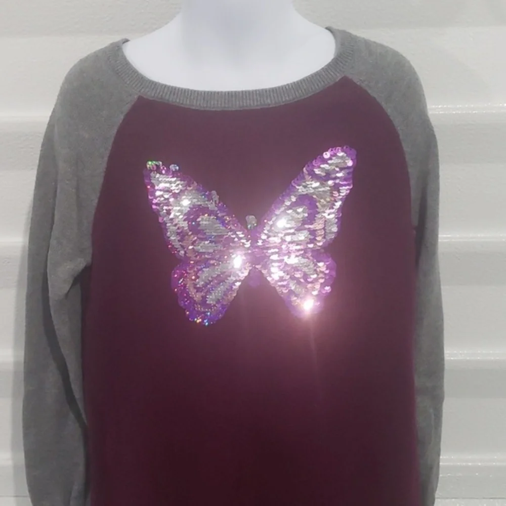 Children’s Place butterfly sweater‎ dress - Picture 2 of 7